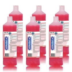 123toilet San-D dagelijkse zure sanitairreiniger - 6 x  1 Liter