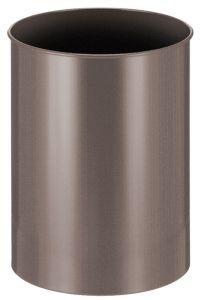 Metalen papierbak 30 liter bruin