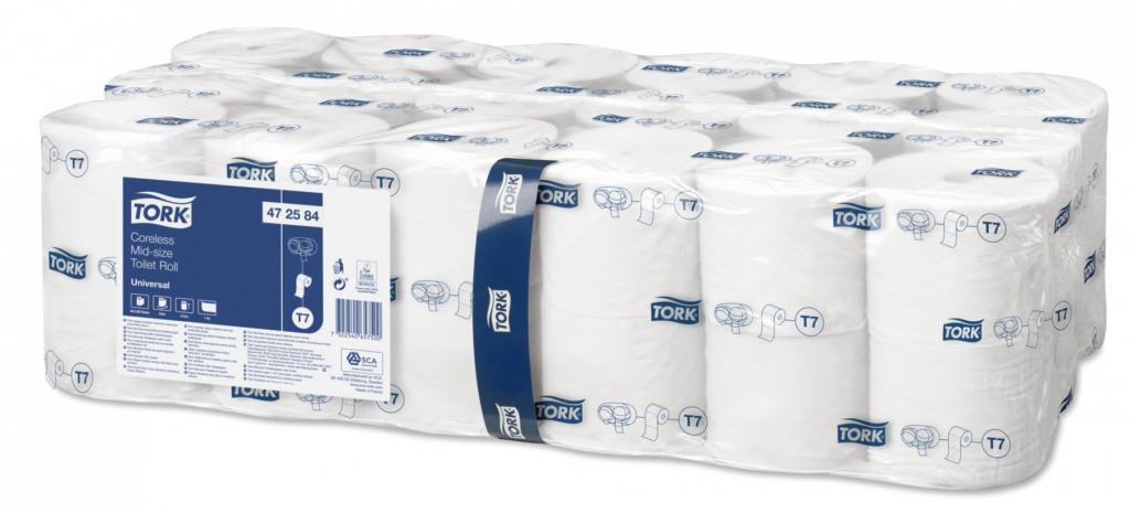 Tork 472584 Universal 1 laags Toiletrol Kokerloos Midi 36 x 1300 vel