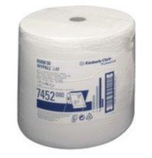 Kimberly Clark Wypall L40 1 laags poetsrol wit 750 doeken