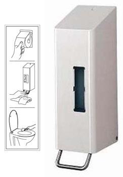 Santral RVS toiletbril reiniger dispenser, 600 ml Wit