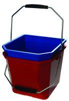 Dweilemmer 15ltr rood 