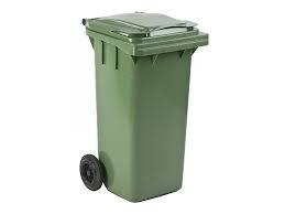 Mini-afvalcontainer 120 liter, groen 