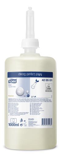 Tork 420502 milde vloeibare handzeep Mini 8 x 475 ml