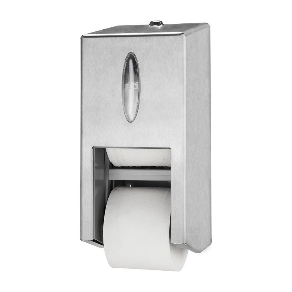 Tork 472019 RVS toiletrol houder 2-rollen kokerloos