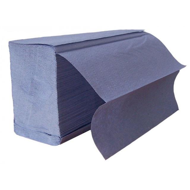 123toilet vouwhanddoeken ZZ-vouw, 1-laags blauw, 5000 vel