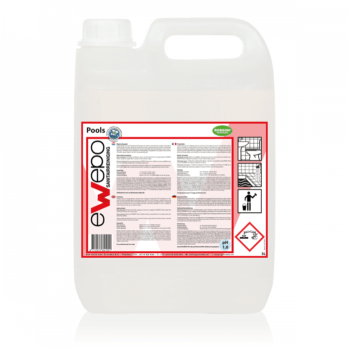 123toilet Pools Zwembad- en Sanitairreiniger 2 x 5 liter