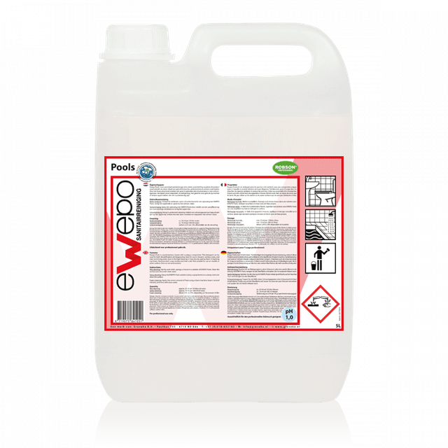 123toilet Pools Zwembad- en Sanitairreiniger 2 x 5 liter