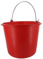 Bouwemmer 12 liter rood
