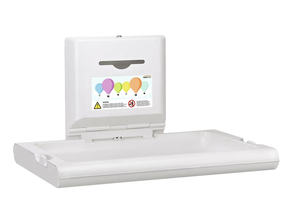 Baby verschoontafel - Horizontaal, wit