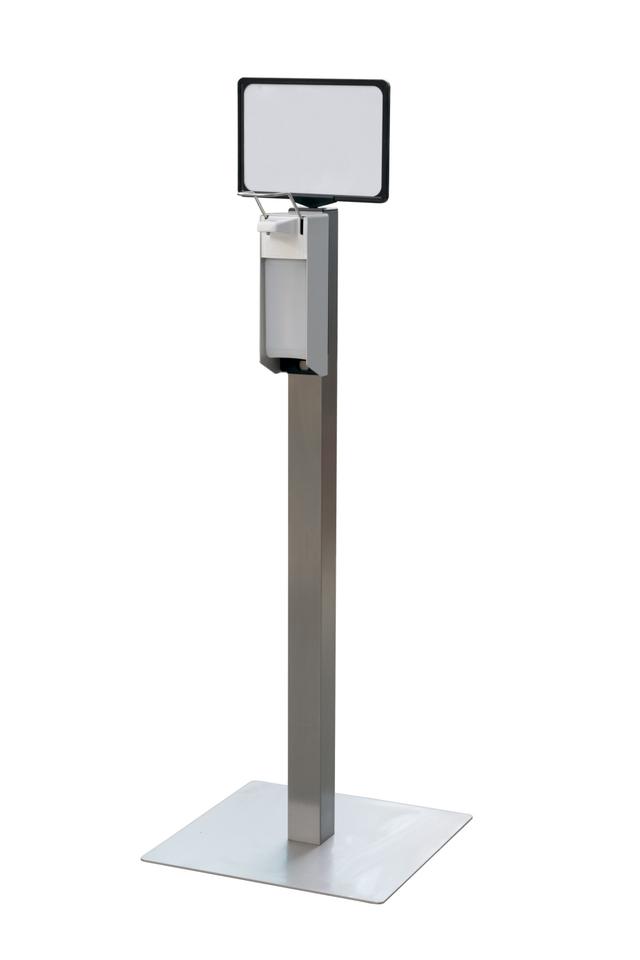 123toilet RVS desinfectiezuil incl. dispenser
