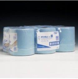 Kimberly Clark Wypall L20 extra 2 laags poetsrol blauw 6 x 300 doeken