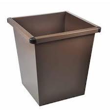 Vierkanttapse papierbak 27ltr bruin