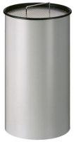 Metalen ronde zand-asbak 50 liter, grijs