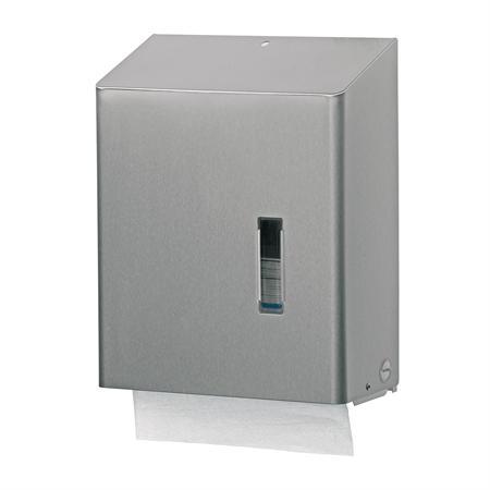 Santral RVS vouwhanddoek dispenser, intervouw, RVS