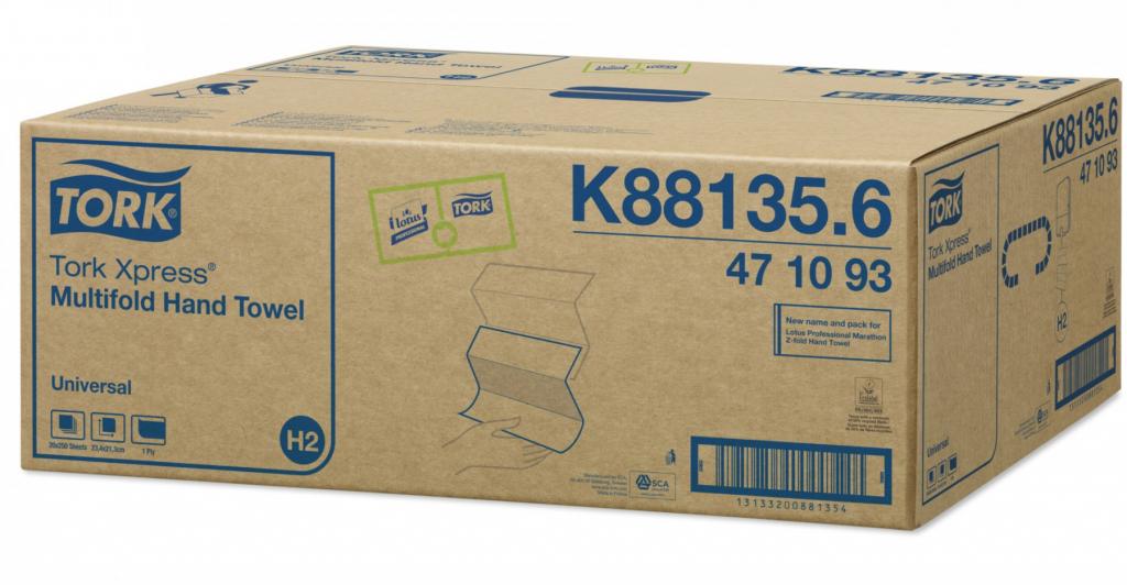 Tork 471093 Xpress 1 laags Handdoek Multifold 20 x 250 doeken