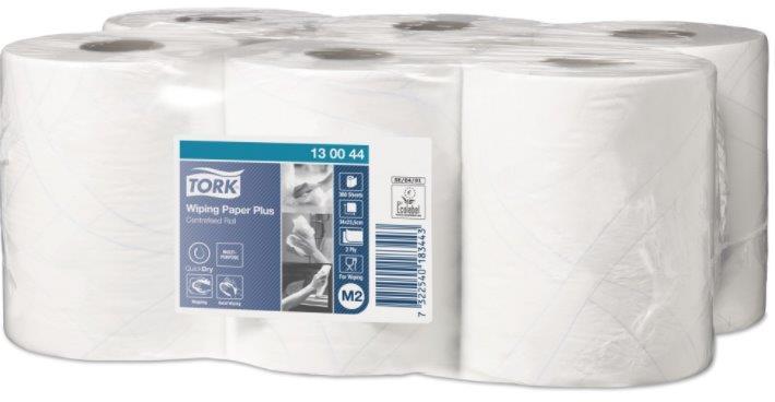 Tork 130044 Plus 2 laags poetsrol Centerfeed 6 x 370 vel