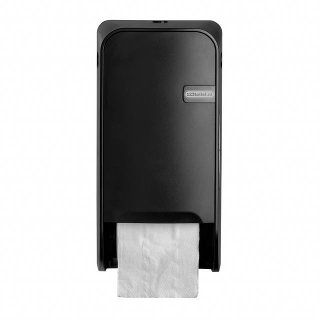 123toilet Quartz Zwart Doproldispenser
