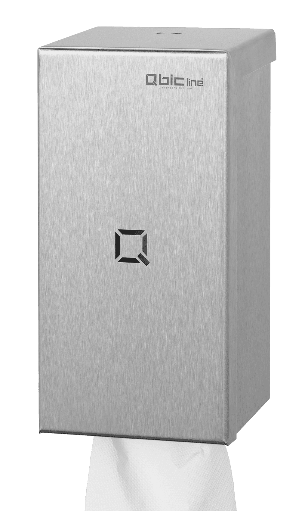 Qbic poetsroldispenser, RVS -  MINI-centerfeed