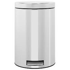 Pedaalemmer 30 liter wit of RVS