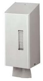 Santral RVS toilet bulkpack dispenser, wit