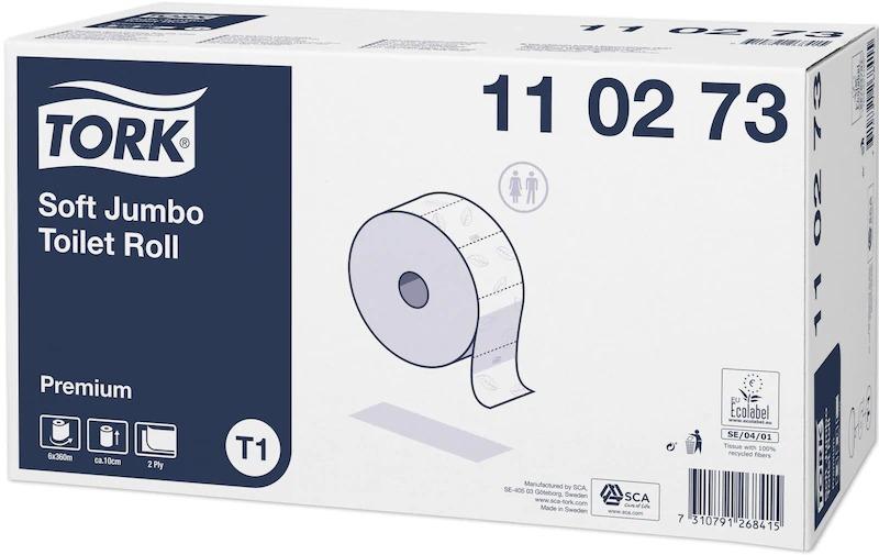 Tork 110273 toiletpapier Jumbo premium soft, 2-laags 1800 vel