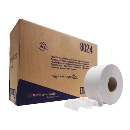 Kimberly Clark Toiletpapier mini jumborol 2 laags, 12 x 200 meter