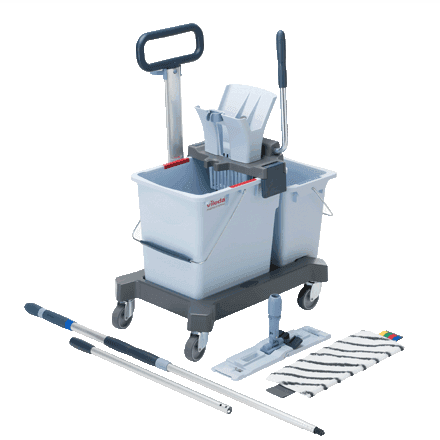 Vileda Ultraspeed Pro Double Bucket Ready to go