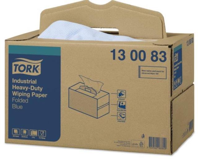 Tork 130083 Industriele 3 laags poetsdoeken Heavy-Duty draagdoos 200 doeken