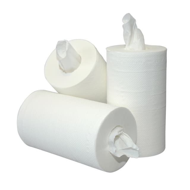 123toilet poetsrol MINI-Centerfeed, 2-laags 60 meter, wit