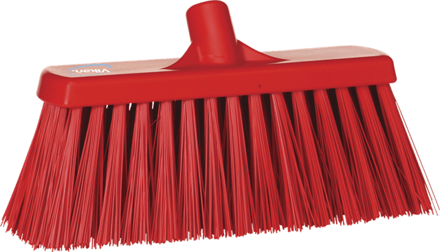 Vikan harde bezem 33 cm Rood