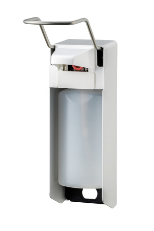 Medique RVS zeepdispenser 500 ml, ellenboog (universeel navulbaar)