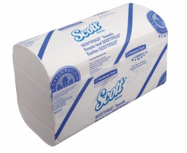 Kimberly Clark Scott 1 laags Intergevouwen handdoek 25 x 175 doeken