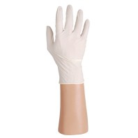 Handschoen latex ongepoederd wit premium - Maat L