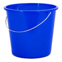 Bouwemmer 12 liter blauw