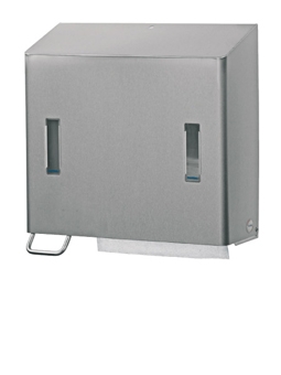 Santral RVS dispenser Zeep + handdoek, Foam Links, RVS