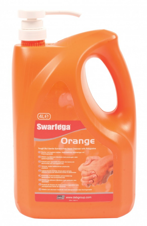 DEB Swarfega Orange Pompfles 4 x 4 liter