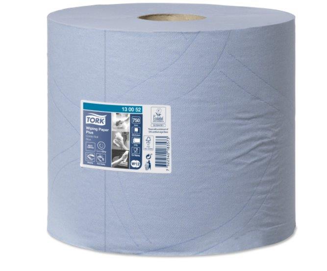 Tork 130052 Premium Plus poetsrol Combi Roll blauw 2 x 255 meter