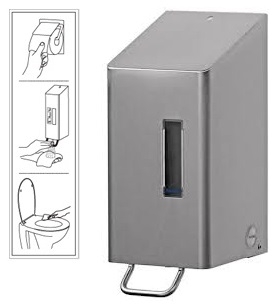 Santral RVS toiletbril reiniger dispenser, 250 ml RVS