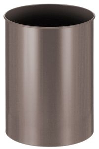 Metalen papierbak 30 liter bruin