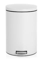 Pedaalemmer 30 liter wit