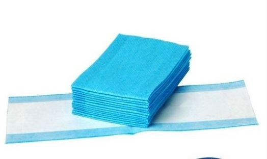 Wecoline FFastmop velcro disposable vlakmop Blauw 100st