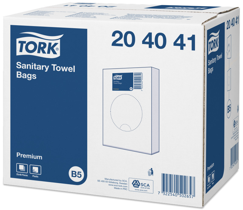 Tork 204041 Premium Sanitary Towel Bags 48 x 25 stuks