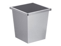 Vierkanttapse papierbak 27ltr grijs