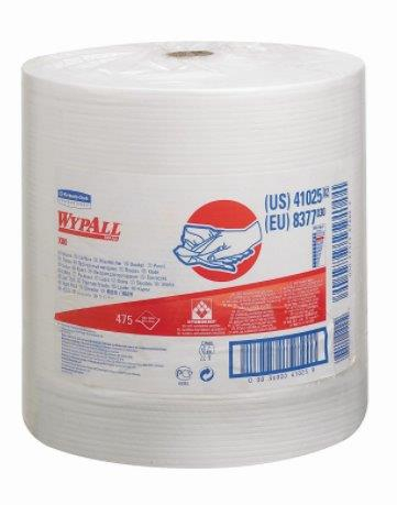 Kimberly Clark Wypall X80 1 laags poetsrol wit 475 doeken