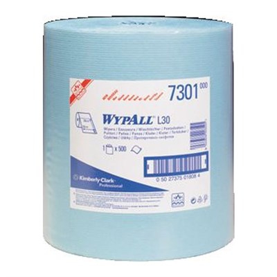 Kimberly Clark Wypall L30 2 laags poetsrol blauw 500 doeken