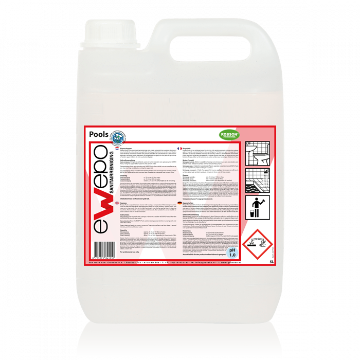 123toilet Pools Zwembad- en Sanitairreiniger 2 x 5 liter