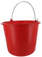 Bouwemmer 12 liter rood