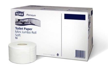 Tork 110253 Premium 2 laags Mini Jumbo toiletpapier 12 x 170 meter