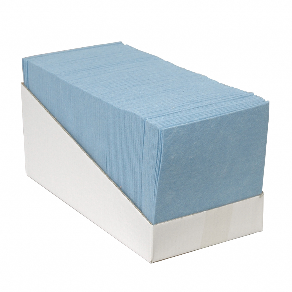 123toilet Sopdoek, blauw, A-kwaliteit - 1/4 vouw, Non woven